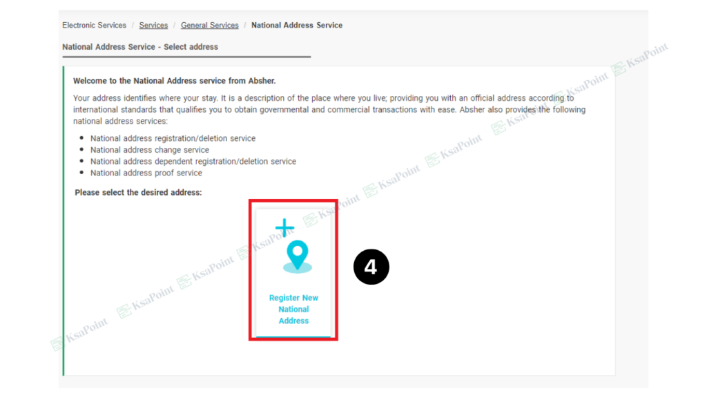 Register Saudi National Address