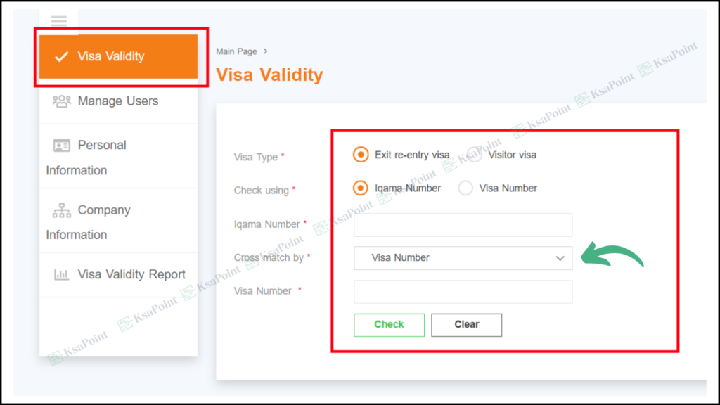 Exit Re-Entry Visa Status through muqeem