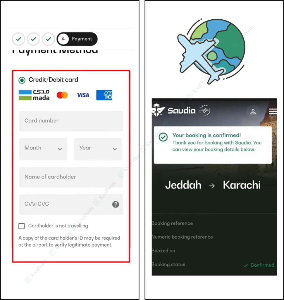 Buy a Flight Ticket in Saudi Arabia Step 10