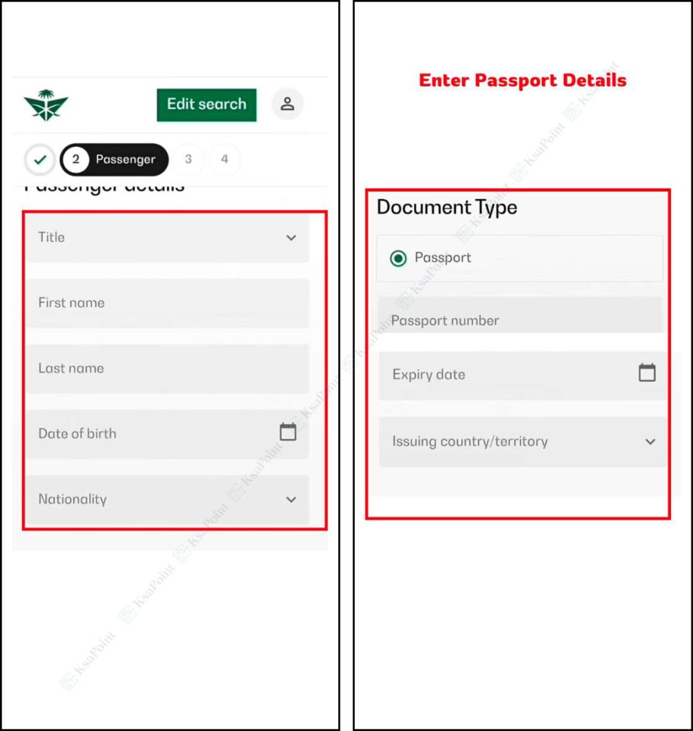 Buy a Flight Ticket in Saudi Arabia Step 6