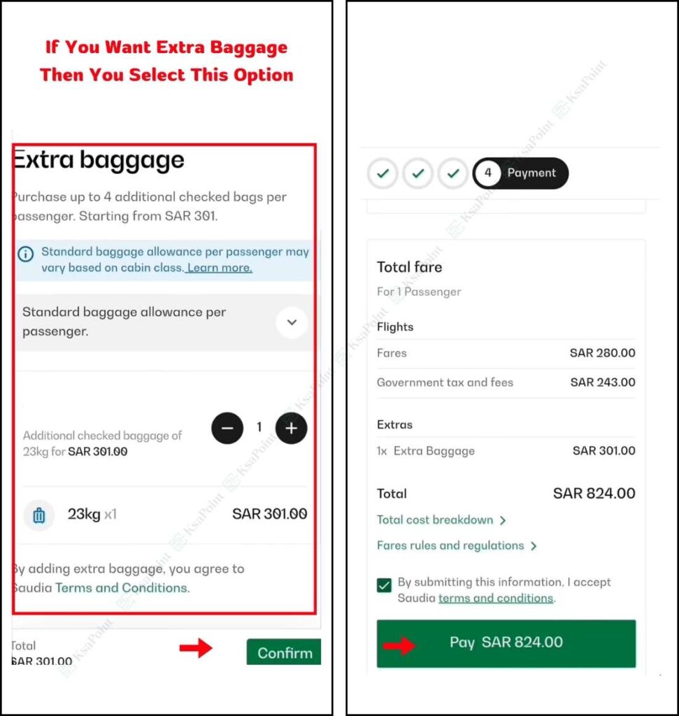 Buy a Flight Ticket in Saudi Arabia Step 9