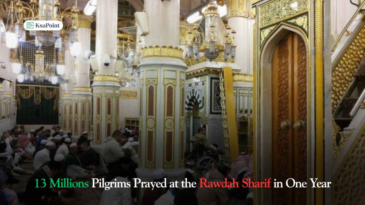 13 Millions Pilgrims Prayed at the Rawdah Sharif in One Year