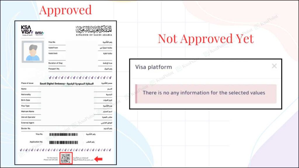Check your Visa Status Approved or not approved