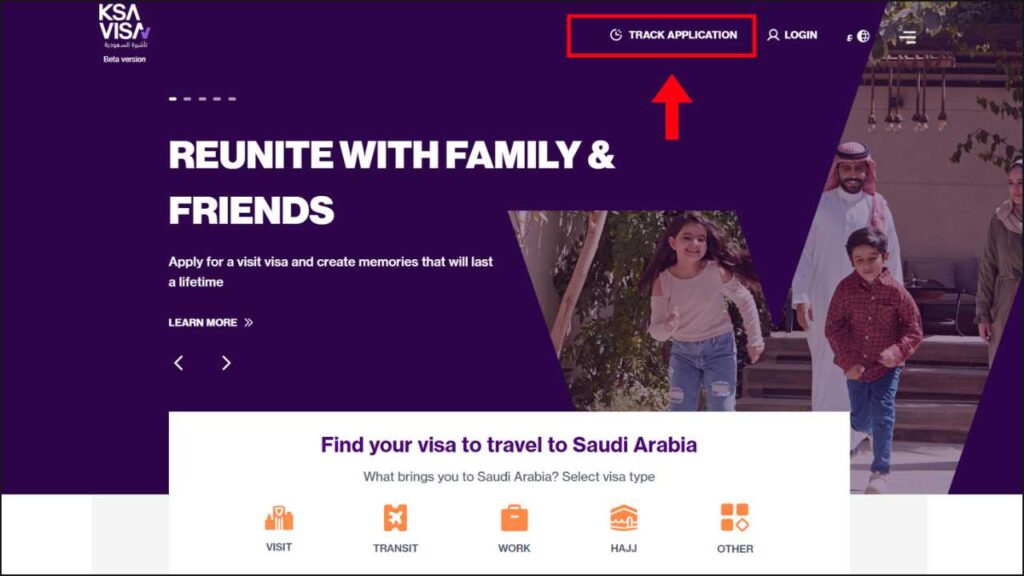 Check your Visa Status Using ksavisa.sa website