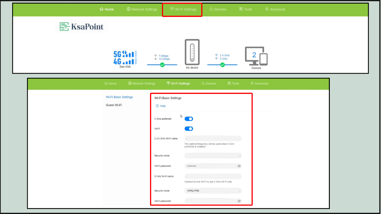 Change Zain Wi-Fi Password