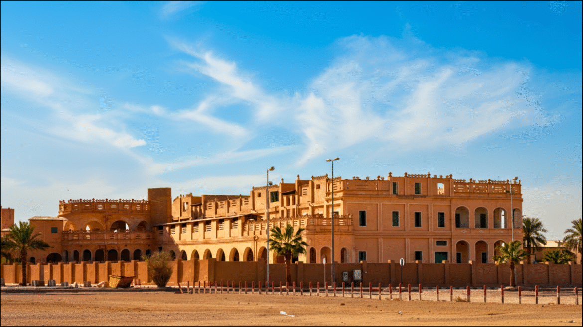King Abdulaziz Historical Palace Al-Kharj showing Islamic architecture with two floors and traditional Saudi royal design built in 1940.