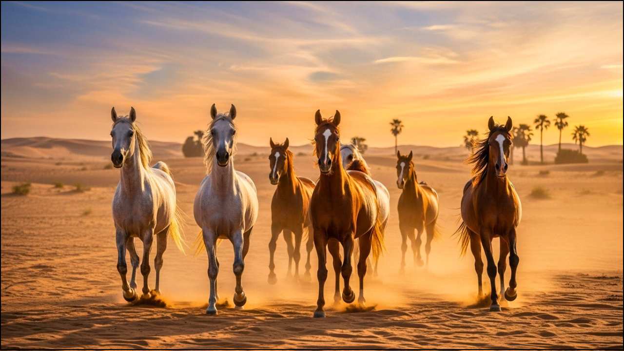 Arabian Horses in Taif