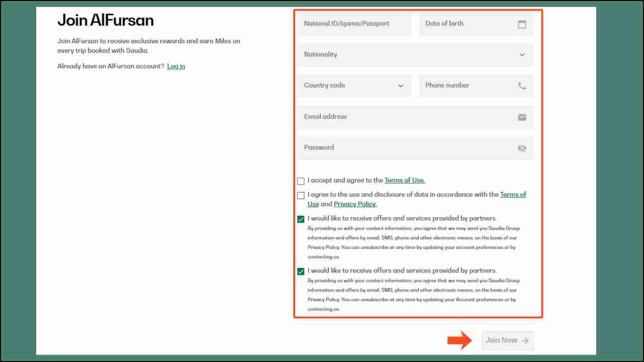 Steps to Join AlFursan Program