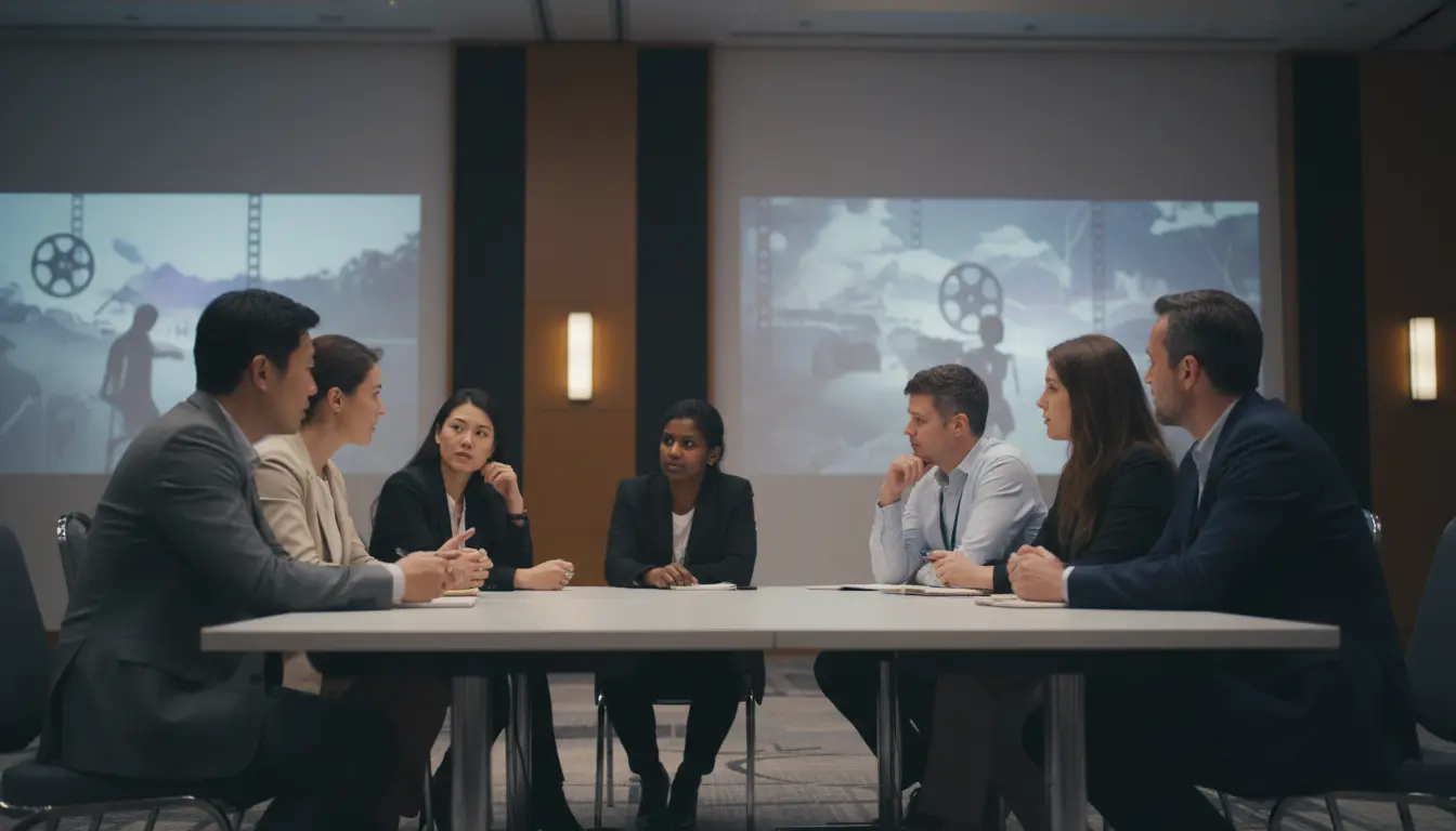 Film critics and academics gathering at the Film Criticism Conference in Riyadh