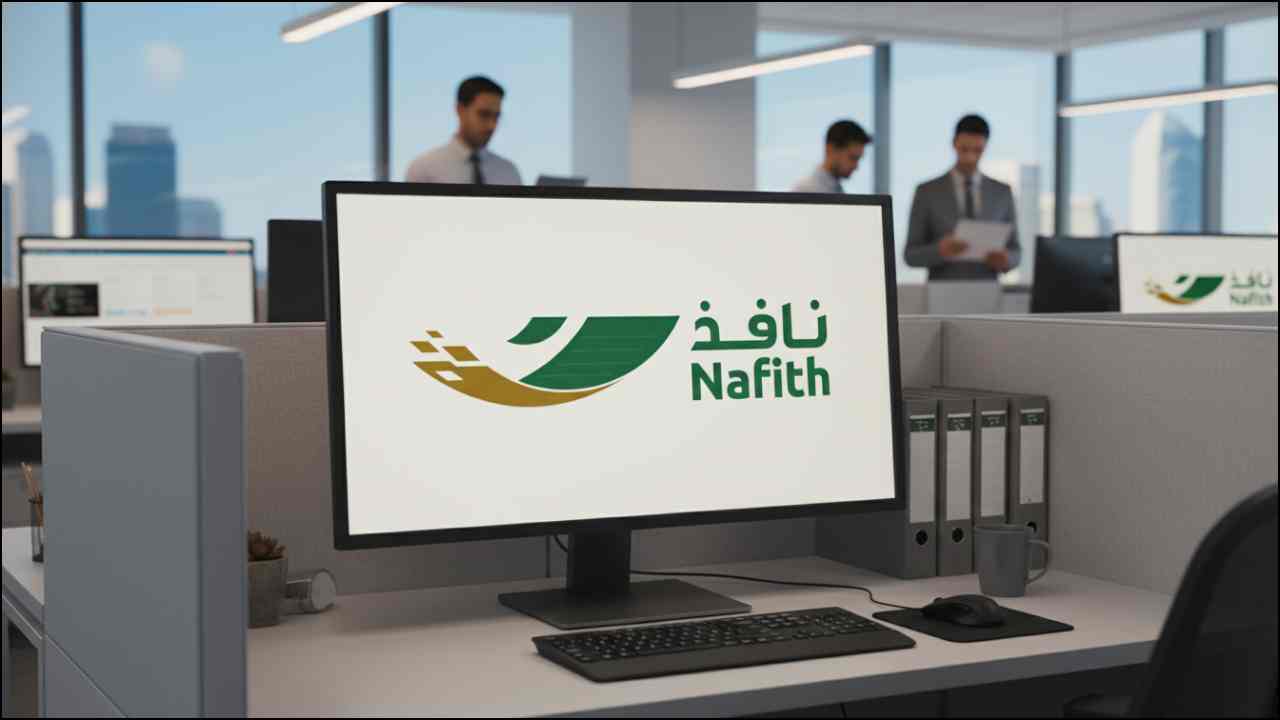 Nafith Platform - Digital interface showing legal documents and justice system management
