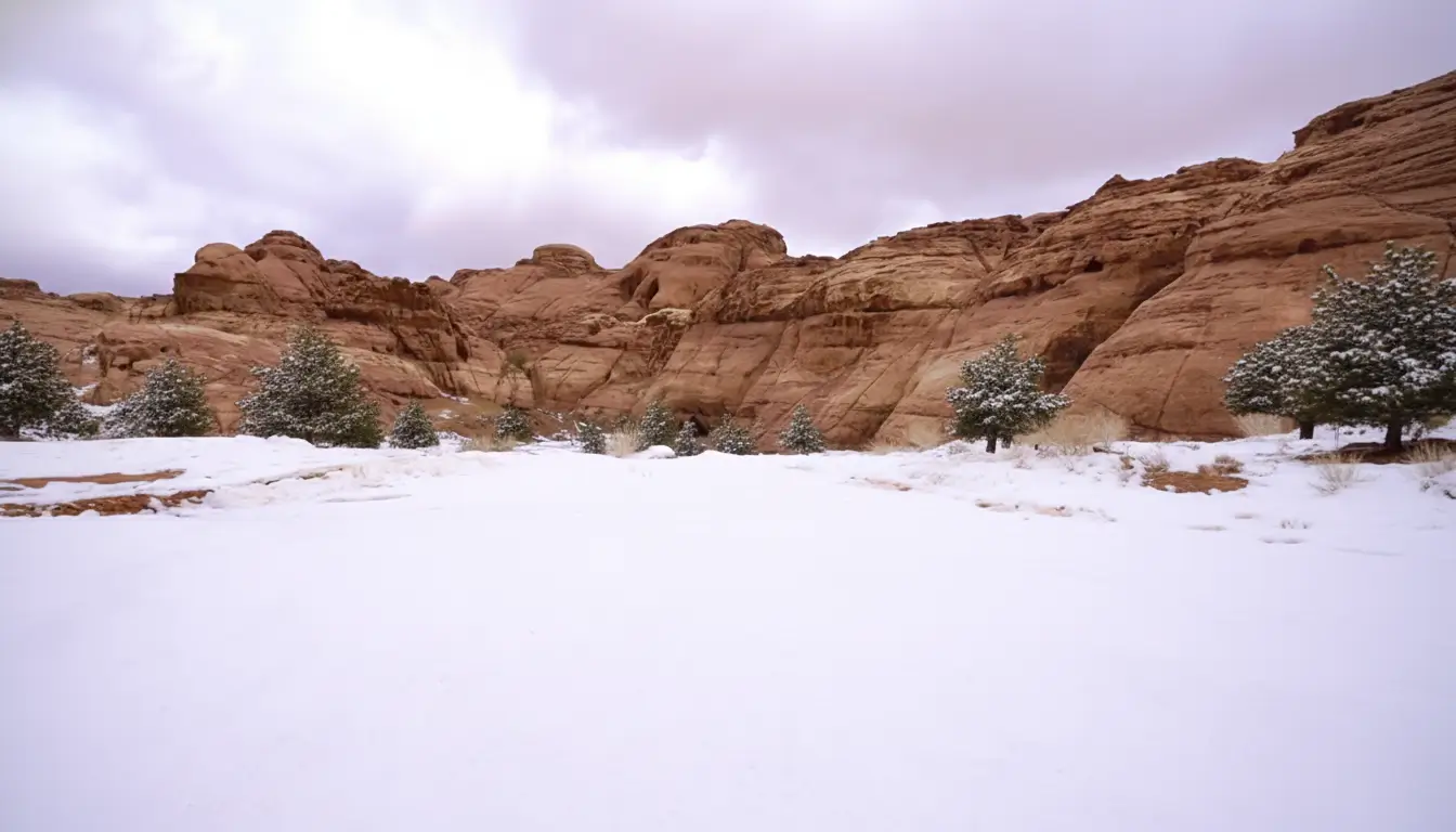 Saudi Arabia Snow Season Mountains