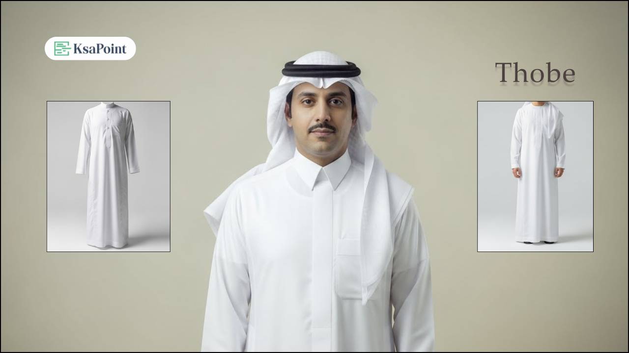 Men Wearing Traditional Thobe in Saudi Arabia