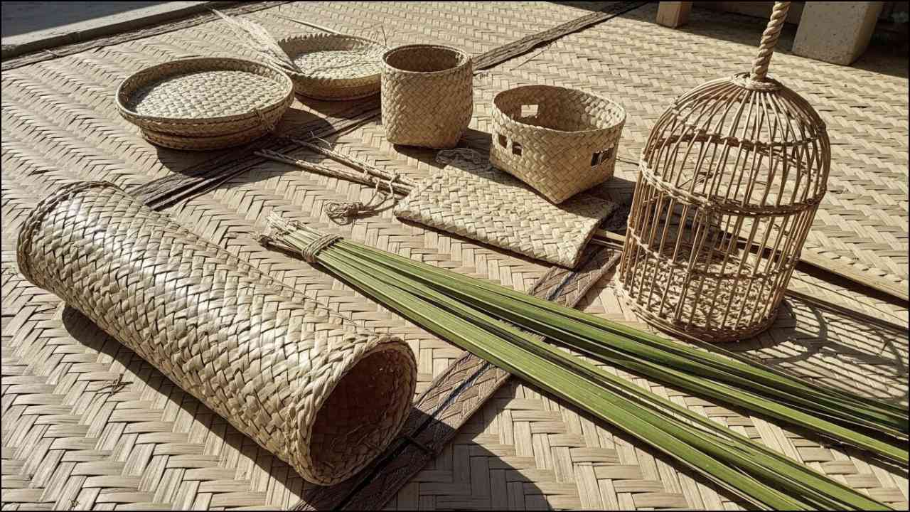 Palm Frond Weaving