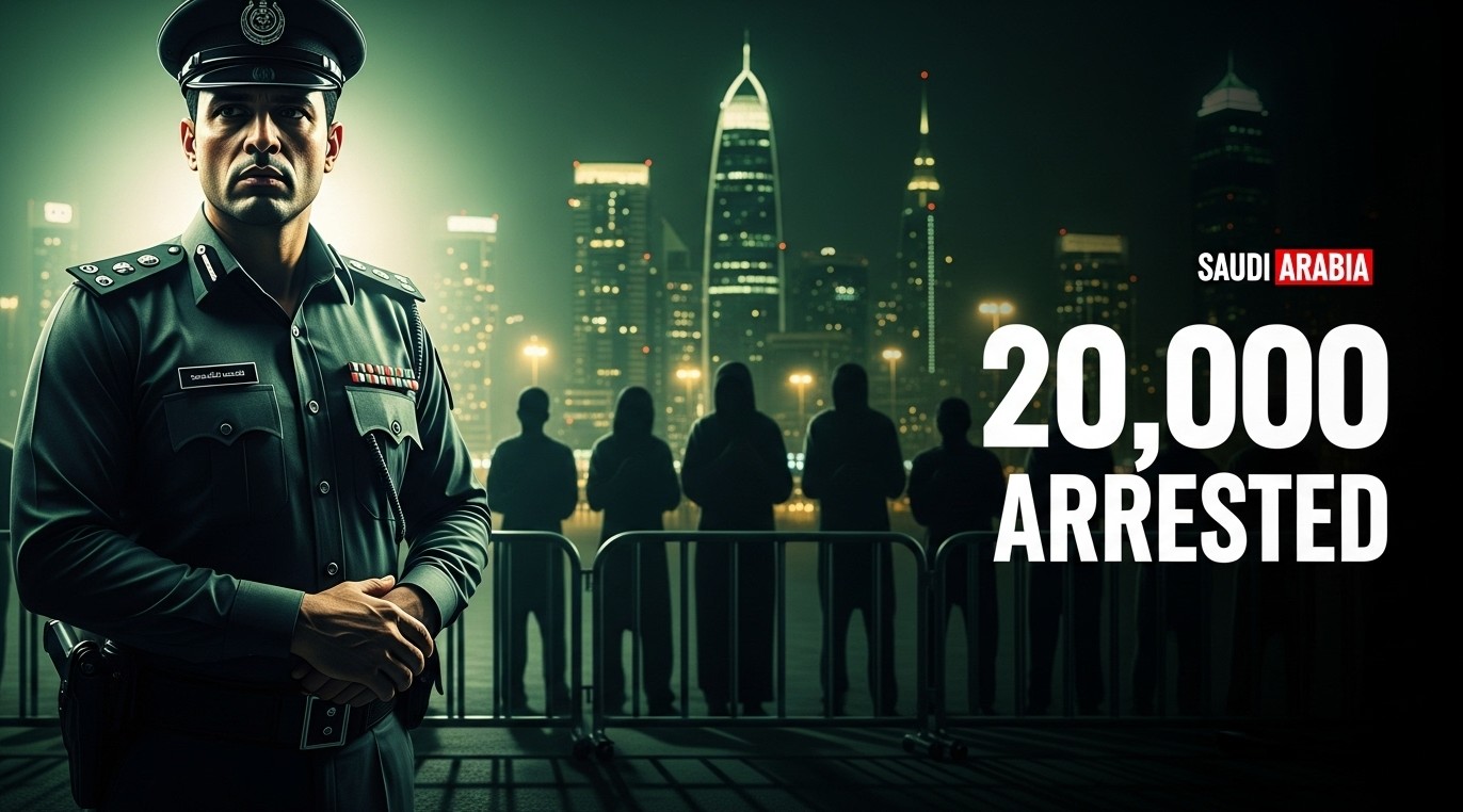 Saudi security forces conducting inspections for residency violations