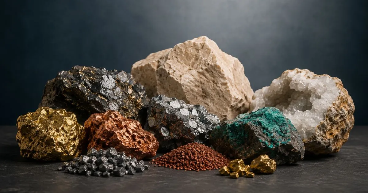 Open pit mining operation in the Arabian Shield